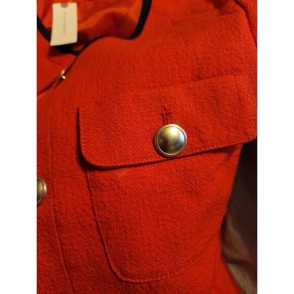 Anthropologie Maeve Tweed Red Jacket - Size 14 - NEW - Picture 9 of 9